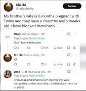 Woman Blocks Brother Over Rapid Pregnancies, Sparks Online Debate