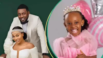 AY Makun, Ex-Wife Mabel Reunite for Daughter Ayomide's 4th Birthday