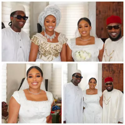 Jay-Jay Okocha Attends Daughter Daniella's Lagos Civil Wedding