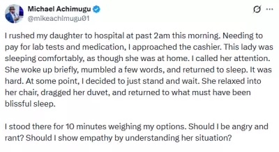 NCAA Spokesman's Hospital Ordeal: Cashier Chose Sleep Over Sick Child