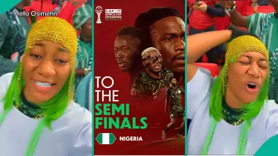 Nigerian Lady in Morocco Stadium Becomes Prayer Warrior During Tense AFCON Semi-final
