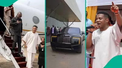 Pastor Jerry Eze Arrives in Private Jet, Rolls-Royce for Obi Cubana's Estate Dedication