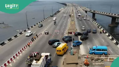 Sleepy Lexus Driver Causes Collision on Third Mainland Bridge, Traffic Gridlock