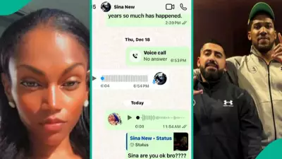 Tears Flow as Lady Shares Final Chat with Anthony Joshua's Friend Sina 12 Days Before Fatal Crash