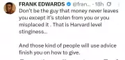 Frank Edwards Warns Against Stinginess, Calls Out 'Harvard-Level' Tightfistedness