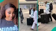 Nigerian Lady Captures Super Eagles Coach Eric Chelle at Abuja Airport, Video Goes Viral