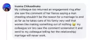 Nigerian Lady Ends Engagement Over Fiancé's Facebook Comment Defending Cheating