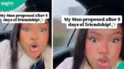 Nigerian Lady's Surprise Proposal After Just 5 Days of Friendship Goes Viral