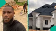 Nigerian Man Builds Dream Home From Scratch, Shares Emotional Before-and-After Video