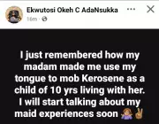 Nigerian Techpreneur Recalls Childhood Trauma: Forced to Clean Kerosene with Tongue