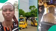Nigerian Woman Amazed by Tricycle Transformed into Cozy Apartment on Wheels
