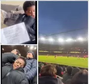 Young Arsenal Fan's Dream Day Turns to Tears After Emirates Defeat to Man United