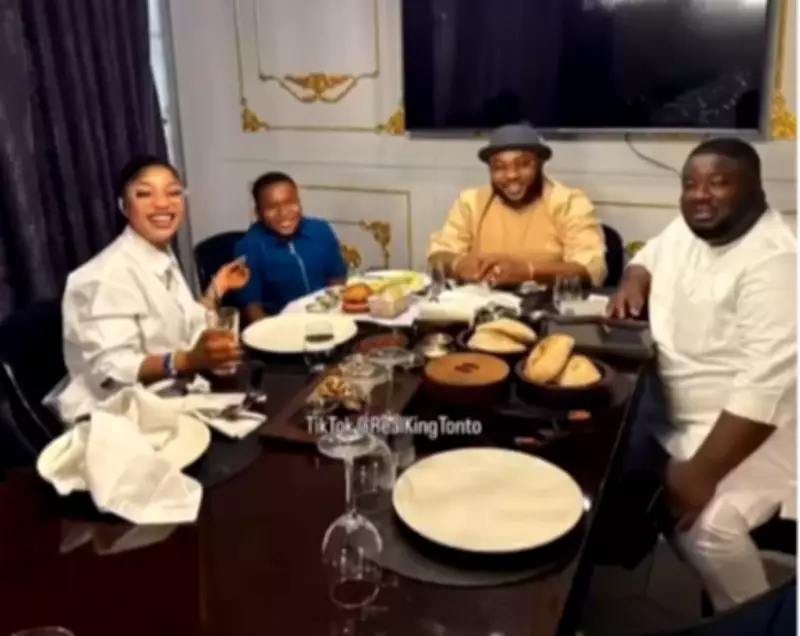 Tonto Dikeh's Son King Andre Reunites with Father Olakunle in Emotional Video