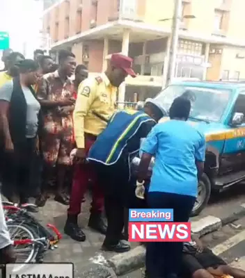 Cyclist Killed in Tragic Collision with Truck at Ikeja Roundabout