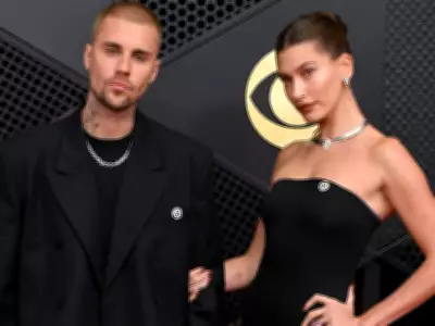 Justin & Hailey Bieber Make Political Statement with 'ICE Out' Pins at 2026 Grammys