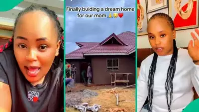 Nigerian Lady Fulfills Promise, Builds Dream Home for Mother in Heartwarming Family Project