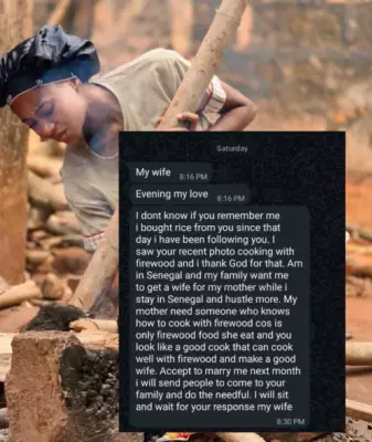 Nigerian Man in Senegal Seeks Wife Skilled in Firewood Cooking for Mother