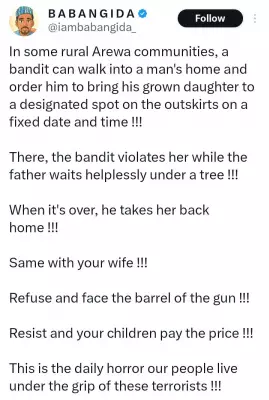 Northern Nigerian Man Details Horrific Bandit Atrocities Against Women and Girls