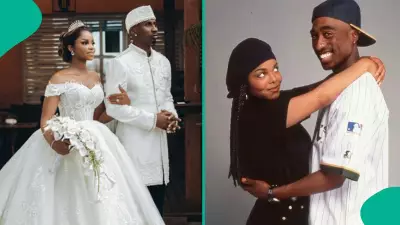 Priscilla Ojo & Juma Jux Recreate 2Pac & Janet Jackson's Iconic 1993 Pics for 1st Anniversary