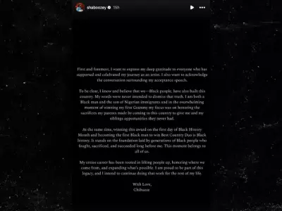 Shaboozey Clarifies Grammy Speech After 'Immigrants Built This Country' Backlash