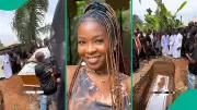 Friend Shares Emotional Video of Late Singer Ifunanya Nwangene's Burial in Abuja
