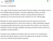 Lagos DSVA Responds to Viral TikTok Video of Alleged Sexual Assault