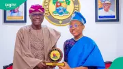 Lagos Governor Sanwo-Olu Temporarily Vacates Seat for 14-Year-Old Spelling Bee Winner