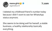 Nigerian Lady Deletes Childhood Friend's Contact Over Mental Health Concerns