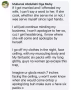 Nigerian Man Declares He Won't Apologize to Wife, Will Use Physical Attributes Instead