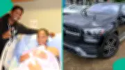 Super Eagles Star Peter Olayinka Gifts Wife Mercedes-Benz GLE 450 After Birth of Second Child