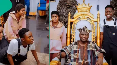 Alaafin of Oyo Confesses Fandom for TikTok Stars Peller and Jarvis During Palace Visit