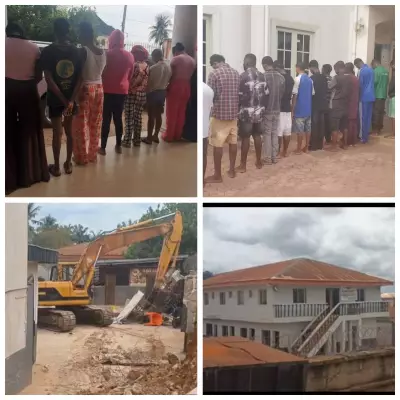 Anambra Government Demolishes Brothel, Seizes Hard Drugs, Arrests 38 Suspects