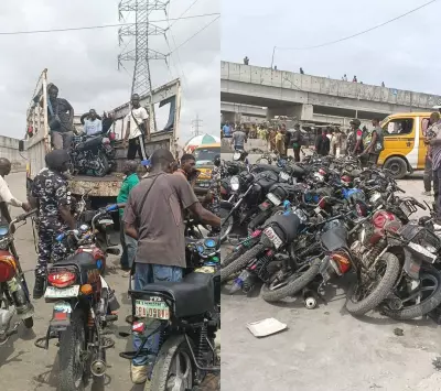 Lagos Taskforce Seizes 70 Commercial Motorcycles in Major Crackdown on Illegal Operations