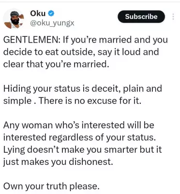 Nigerian Lady Exposes Married Man's Lie About Wife's Death During Childbirth