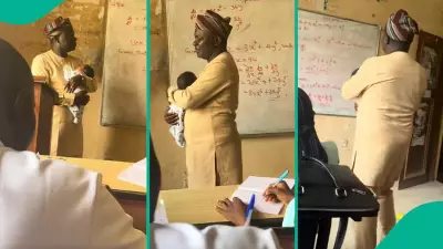 Nigerian Lecturer's Kind Act: Carrying Student's Baby in Class Wins Hearts
