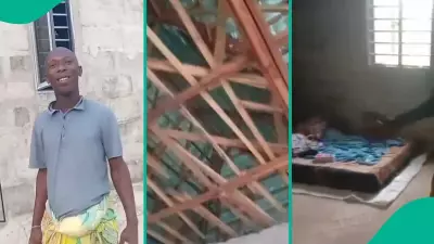 Nigerian Man Moves Into Unfinished House After Rent Hike, Celebrates Becoming Landlord