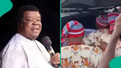 Nigerians Gather to 'Tap Anointing' from Late Preacher Uma Ukpai's Hearse in Viral Video
