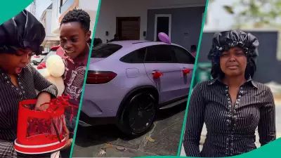 Peller Reunites with Jarvis, Gifts Her ₦130 Million Mercedes AMG for Birthday