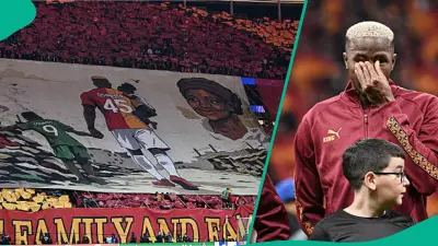 Victor Osimhen Moved to Tears by Galatasaray Fans' Tribute to His Late Mother