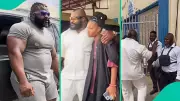 Kizz Daniel's Bouncer Kelvin Power Attends Daughter's Matriculation, Video Goes Viral