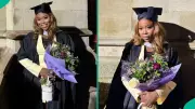 Nigerian Lady Cancels Wedding for UK Master's Degree, Celebrates Achievement