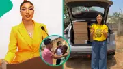 Tonto Dikeh Donates Laptops to Abuja School Amid N200m Lawsuit Controversy