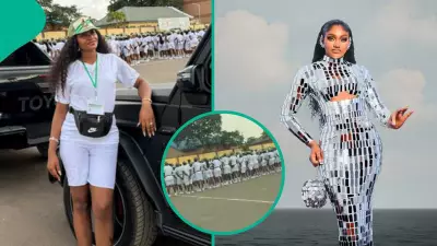 BBNaija Chomzy Sparks Outrage Over NYSC Camp Car Video While Others Parade
