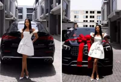 BBNaija Star Nini Acquires a Mercedes-Benz, Shares Photos Online