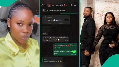 Brother Sends Stern Voice Note Warning to Sister's Newlywed Husband Against Domestic Violence