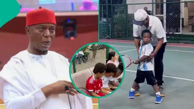 Ned Nwoko Shares Family Bonding Video Amid Busy Schedule, Featuring Regina Daniels' Sons