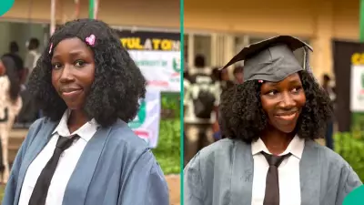Nigerian Lady Celebrates NOUN Matriculation After 4-Year Admission Struggle