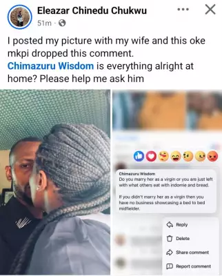 Nigerian Man Confronts Facebook User Over Insulting 'Leftover' Comment About His Wife