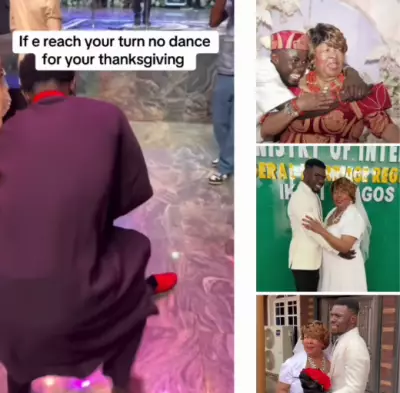 Nigerian Man's Joyful Dance with American Wife Marks First Wedding Anniversary