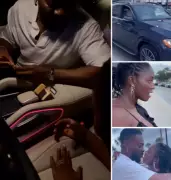 Adekunle Gold Surprises Wife Simi with Luxury Mercedes-Benz and Diamond Ring for Birthday
